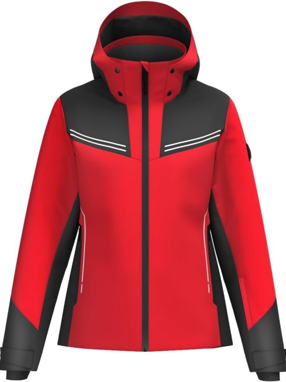 Waterproof Insulated Ski Jacket for Women - Stretch Fabric, Regular Fit